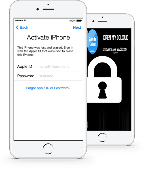iPhone showing iCloud Activation Lock screen